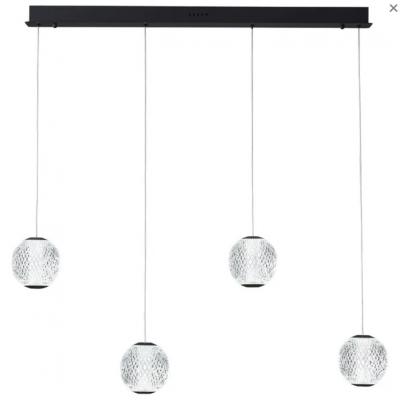 LANGDON 24W 3K 4LT BAR OPTICAL ACRYLIC PENDANT BLACK